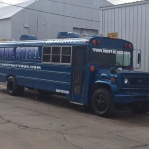 blue steel bus - exterior wash - mobile detailing - oklahoma city