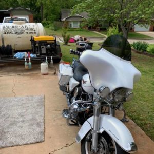 motorcycle washed and clean - mobile detailing - nichols hills oklahoma