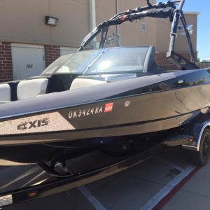 wakeboard boat exterior and interior washed Edmond - mobile detailing